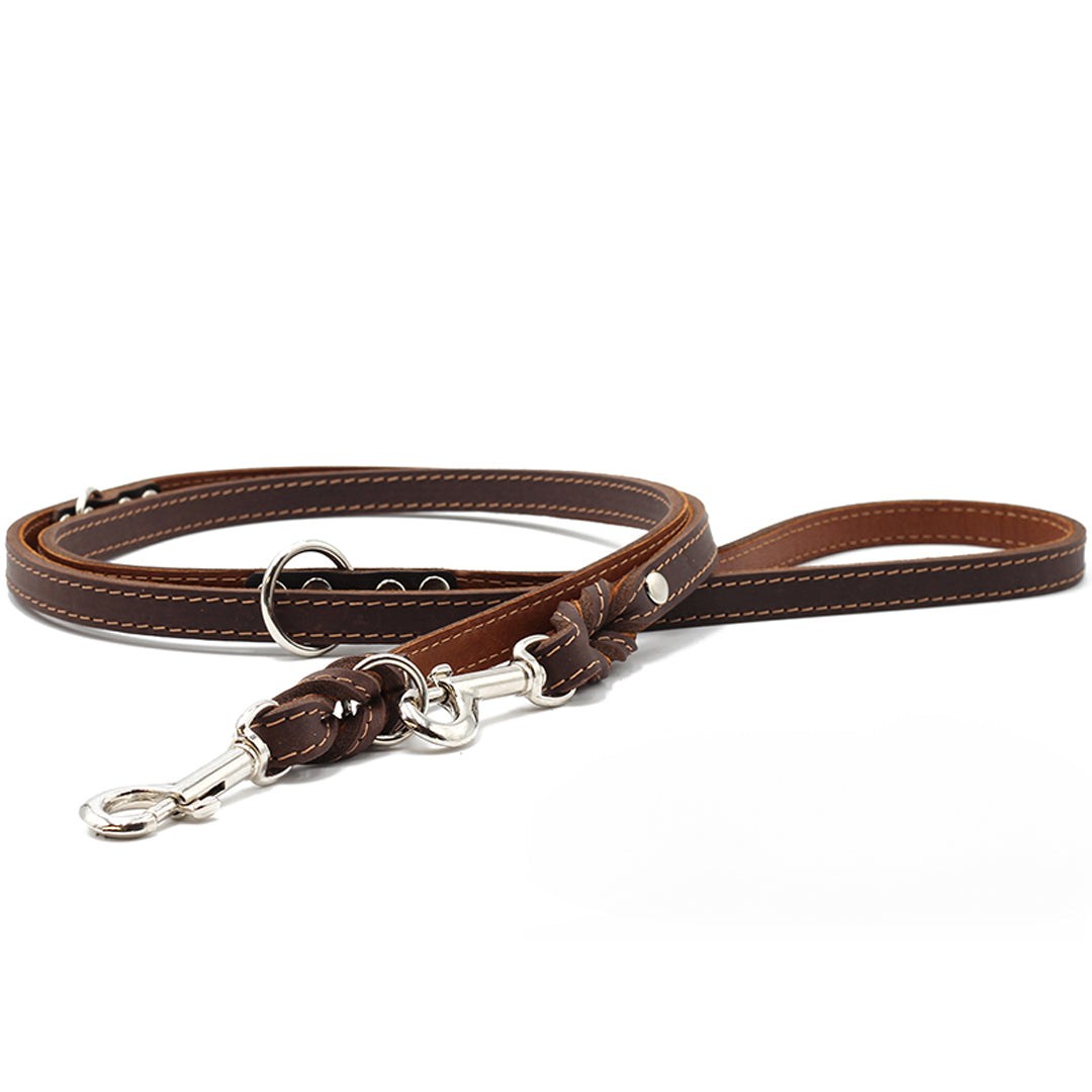 Leather leash classic