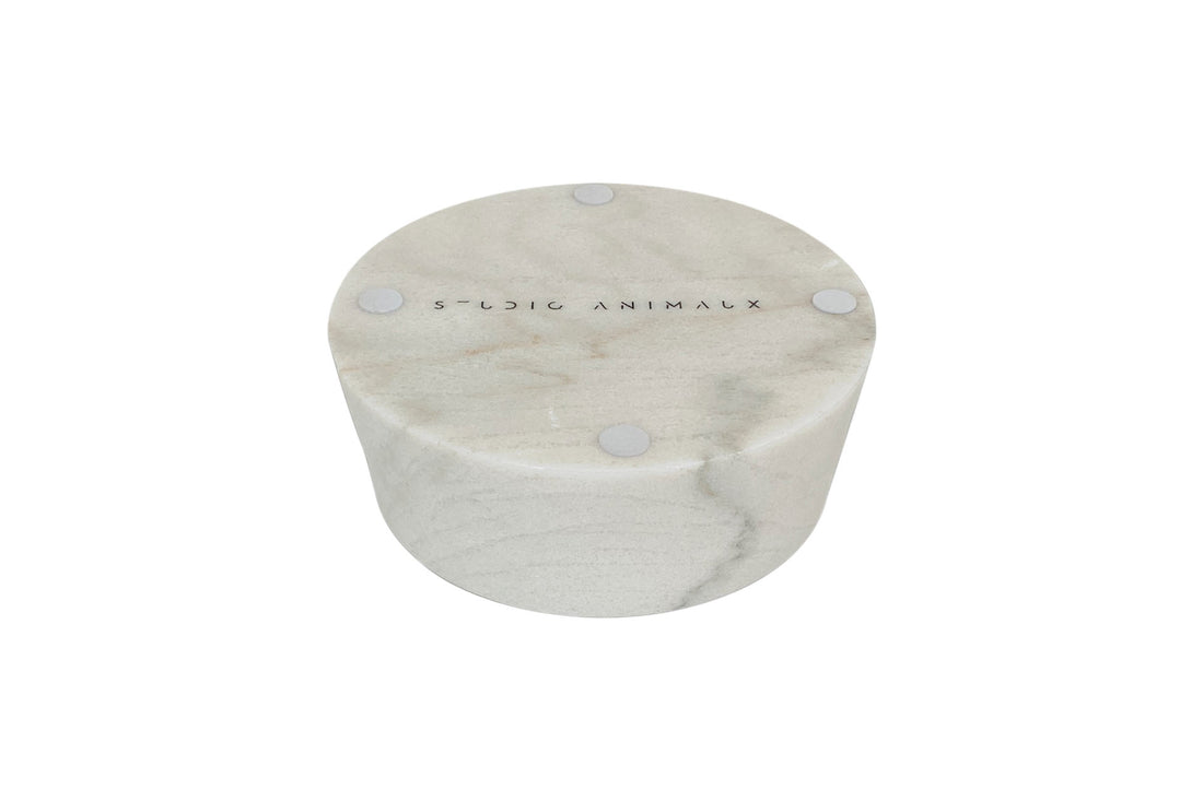 Dog bowl marble carrara