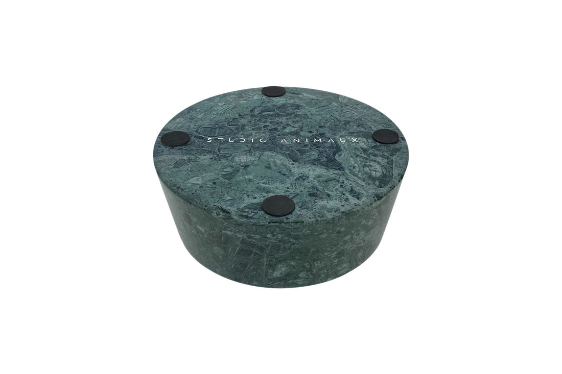 Dog bowl marble green