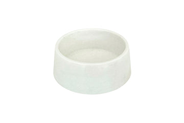 Dog bowl marble white